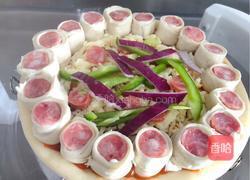 意大利芝士牛肉pizza(空气炸锅版)的做法图解6