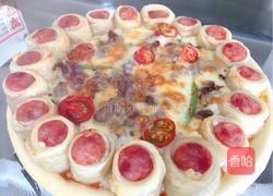 意大利芝士牛肉pizza(空气炸锅版)的做法图解9