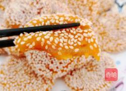 南瓜芝麻饼的做法图解12