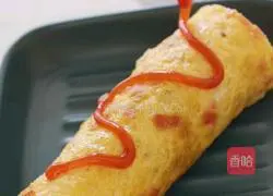 Illustration of how to make seaweed egg cake 8