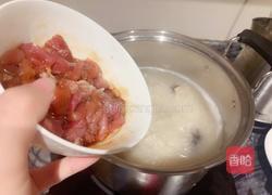 香菇青菜瘦肉粥的做法图解4