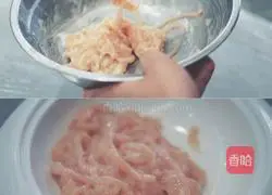 Illustration of how to make fried shredded chicken 10