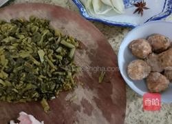 咸菜台焖肉圆的做法图解2