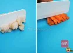 三色贝柱炒饭的做法图解2