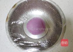 紫薯豆沙麻薯华夫饼的做法图解4