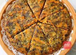 胡萝卜紫菜鸡蛋香酥饼的做法图解1