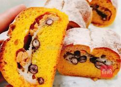 南瓜黄金软欧的做法图解4