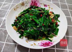 辣椒炒韭菜(小干鱼)的做法图解8