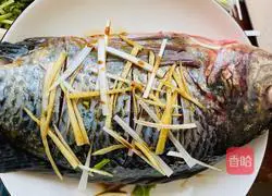 Illustration of how to make steamed fish 4