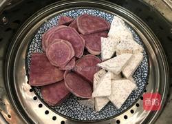 香芋紫薯糯米饼‼️免烤箱糯叽叽的做法图解5
