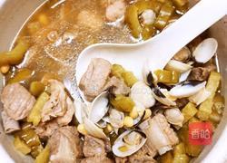 砂锅白贝苦瓜排骨汤的做法图解8