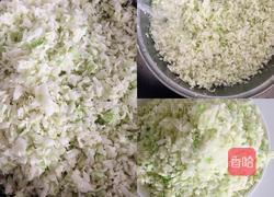 包心菜木耳海米素馅饺子的做法图解2