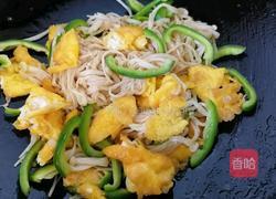 金针菇炒蛋的做法图解9
