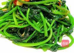 猪油炒红薯苗的做法图解5