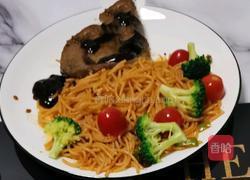 黑椒牛排意面的做法图解8