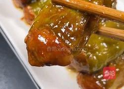 虎皮青椒酿肉的做法图解8