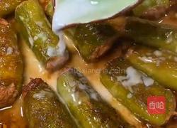 虎皮青椒酿肉的做法图解7