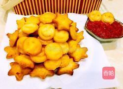 香脆可口笑脸土豆饼详解，附番茄酱制作的做法图解5