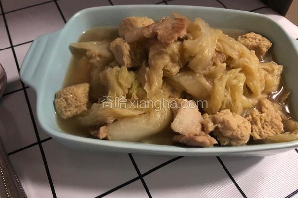 大白菜炖冻豆腐