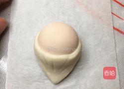 让你爱不释手停不下来的零食小馒头～圣诞老人的做法图解4