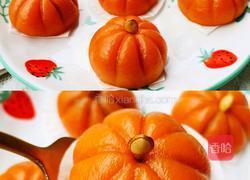南瓜豆沙包的做法图解4