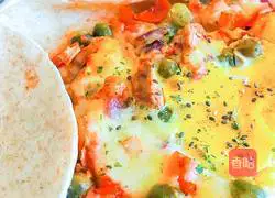 Illustration of how to make high-looking and low-calorie North African egg crepe 5