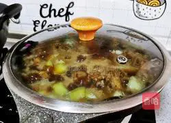 Illustration of how to make chicken stewed with potatoes 21