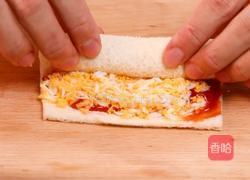 培根吐司蛋卷的做法图解2