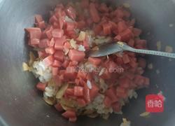花朵午餐肉饭团的做法图解5