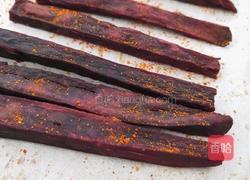 烤紫薯条的做法图解4