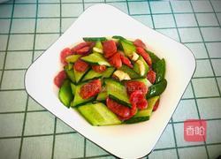 腊肠炒黄瓜的做法图解7