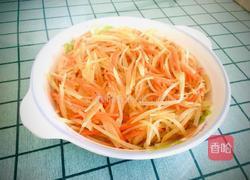 醋溜土豆胡萝卜丝的做法图解6