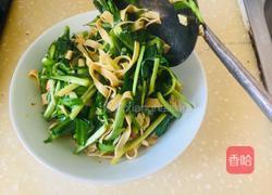 豆皮炒韭菜的做法图解6