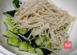 凉拌金针菇黄瓜的做法图解5