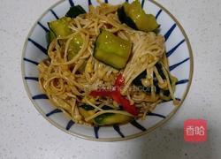 凉拌金针菇黄瓜的做法图解11