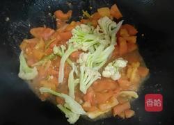 番茄炒花菜的做法图解4