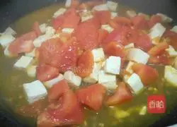 Illustration of how to make fried tofu with tomatoes 3