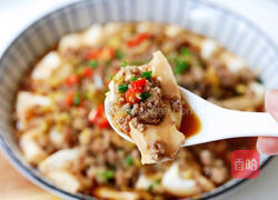 榨菜肉末蒸豆腐的做法图解17