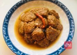 萝卜丸子扣碗的做法图解6