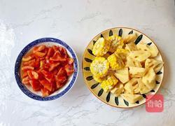 番茄莲藕排骨汤的做法图解4