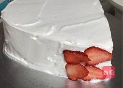 爱心草莓生日蛋糕的做法图解9