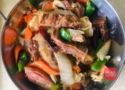 白菜粉条烩腊鸭的做法图解11