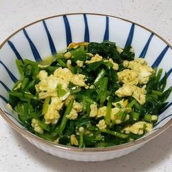 菠菜炒鸡蛋的做法[图]