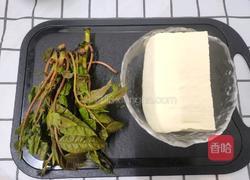 时令菜之香椿芽拌豆腐的做法图解1