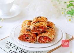 火腿肉松卷的做法图解12