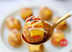 Illustration of how to make cheese grilled rice balls 16