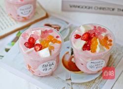 草莓奶冻啵啵杯的做法图解14