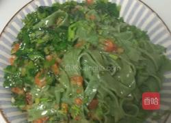 手擀菠菜面的做法图解9