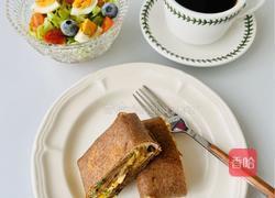 【减脂推荐】低脂低卡的爆浆芝士全麦鸡肉千层饼的做法图解9