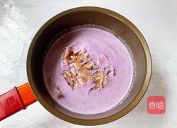 紫薯奶冻西米露的做法图解6